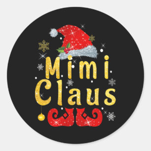 Adesivo Mimi Claus Christmas Santa Hat Matching Família Pa