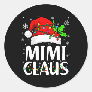 Adesivo Mimi Claus Mostra Luzes De Natal Mães Da Família P