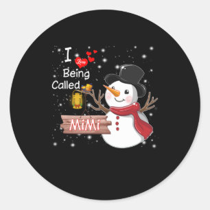 Adesivo Mimi Gift Eu Adoro Ser Chamado Mimi Snowman