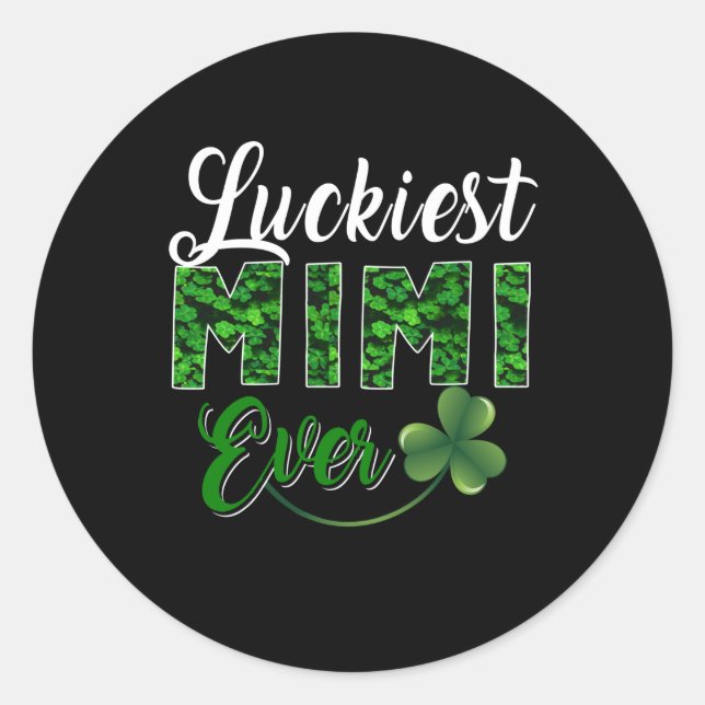 Adesivo Mimi Gift | Luckiest Mimi Ever Flower Mimi (Frente)
