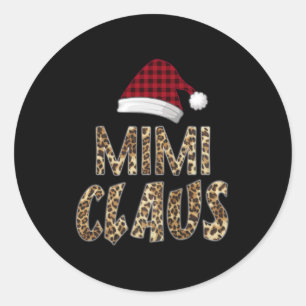 Adesivo Mimi Gift Mimi Claus Hat Santa Claus Mimi Lover