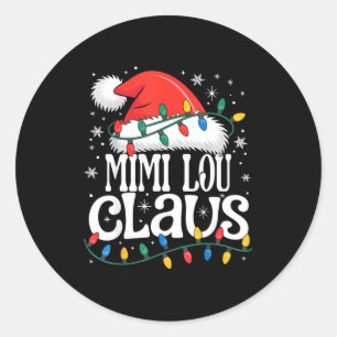 Adesivo Mimi Lou Claus Natal Divertido Natal Avó Férias