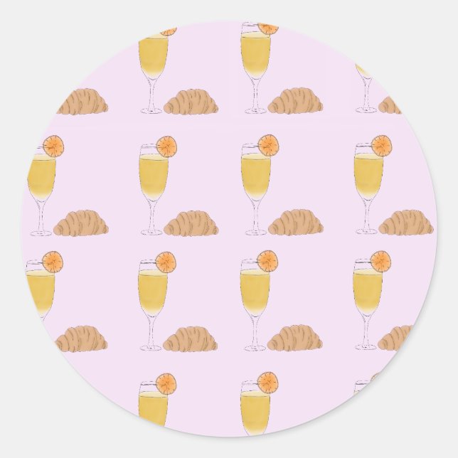 Adesivo Mimosa e Brunch Sticker (Frente)