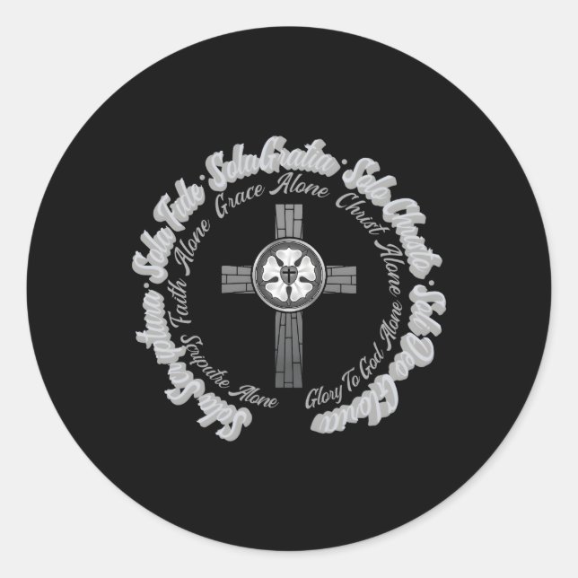 Adesivo Min Luther Reformation 5 Solas Para Chri Protestan (Frente)