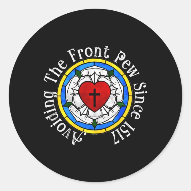 Adesivo Min Luther Rosa 1517 Para A Juventude Luterana (Frente)