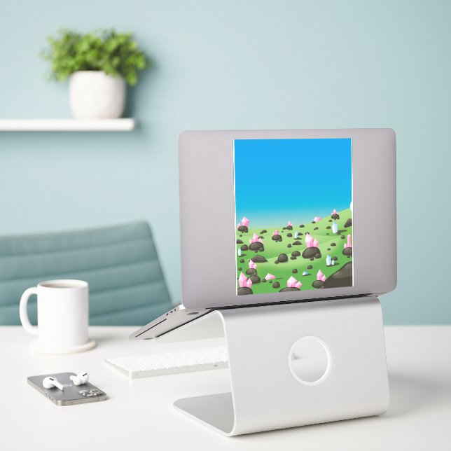 Adesivo Mina de Diamantes (Laptop na mesa)