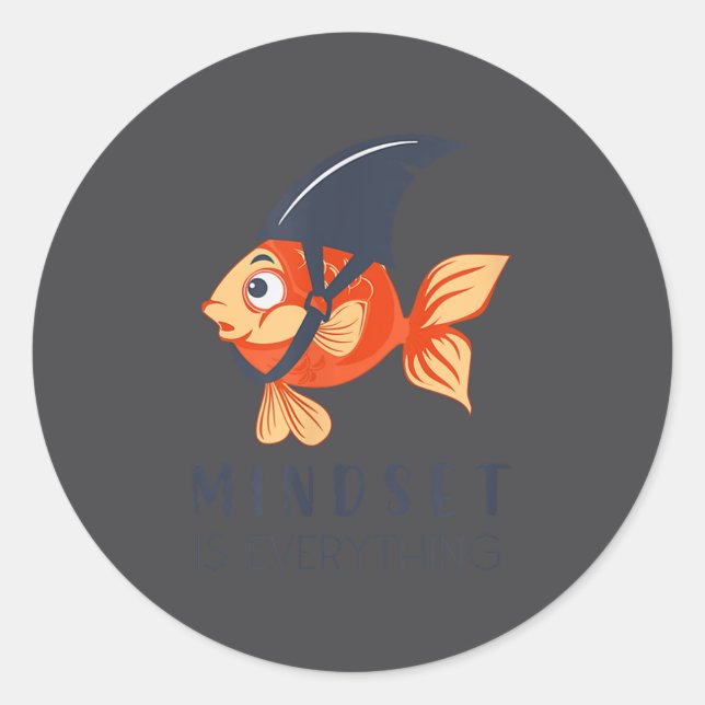Adesivo Mind Set Is Everything Insration Funny  (Frente)