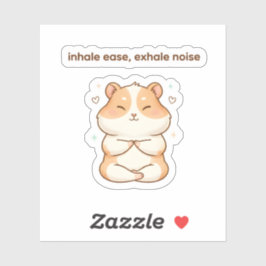 Adesivo Mindful Hamster Sticker – Inhale Ease