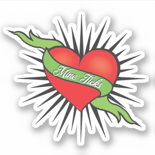 Adesivo Mine Ticks Tattoo Sticker (Frente)