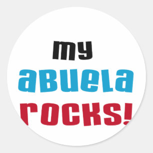 Adesivo Minha Abuela Rocks T-shirts e presentes