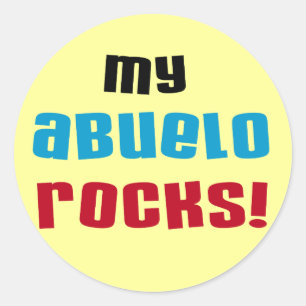 Adesivo Minha Abuelo Rocks T-shirts e presentes