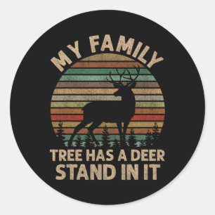 Adesivo Minha Árvore Familiar Tem Um Deer Em Caça