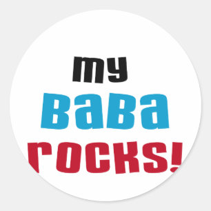Adesivo Minha Baba Rocks T-shirts e presentes