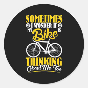 Adesivo Minha Bicicleta Pensando Em Mim