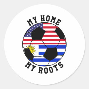 Adesivo Minha Casa Minhas Raízes Camisa Uruguay Bandeira F