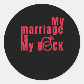 Adesivo Minha Casamento É Minha Pedra - Presentes Engraçad