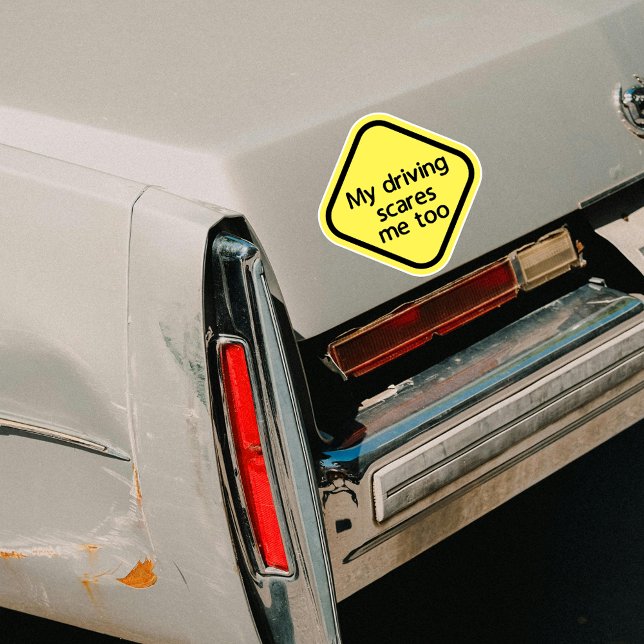 Adesivo Minha Condução Me Assusta Muito Engraçado (Criador carregado)