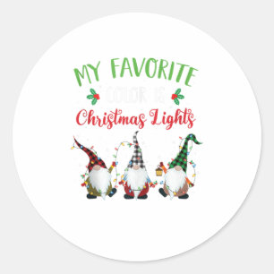 Adesivo Minha Cor Favorita É Luz De Natal Gn