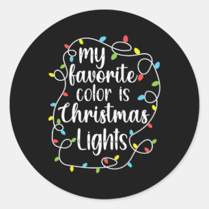 Adesivo Minha Cor Favorita São Luzes De Natal