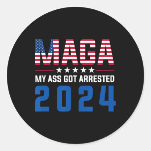 Adesivo Minha Detida em 2024, Engraçada Gag Anti-Trump Dem