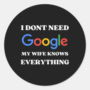 Adesivo Minha Esposa Sabe Tudo Design Para Marido Noivo