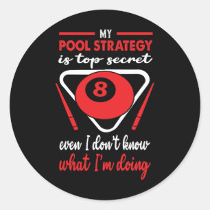 Adesivo Minha Estratégia De Piscina É Secreta, Mesmo Que E