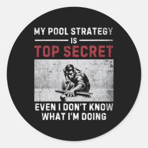 Adesivo Minha Estratégia de Piscina Vintage Piscina Player
