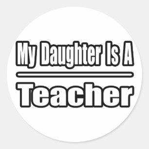 Adesivo Minha filha é professora