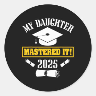 Adesivo Minha Filha Mastrou O Cl De Mestrados De 2025