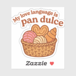 Adesivo Minha Linguagem do Amor É Pão Doce