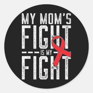 Adesivo Minha Luta de Mães é Minha Luta Contra o Cancer Sa