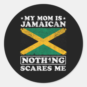 Adesivo Minha mãe é jamaicana. Nada me assusta Jamaica Mot