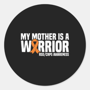 Adesivo Minha Mãe É Um Guerreiro Laranja Fita Sdcrps Cient