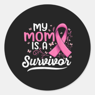 Adesivo Minha Mãe É Uma Sobrevivente Que Apoia O Cancer Da