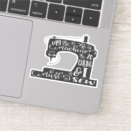 Adesivo Minha máquina está chamando