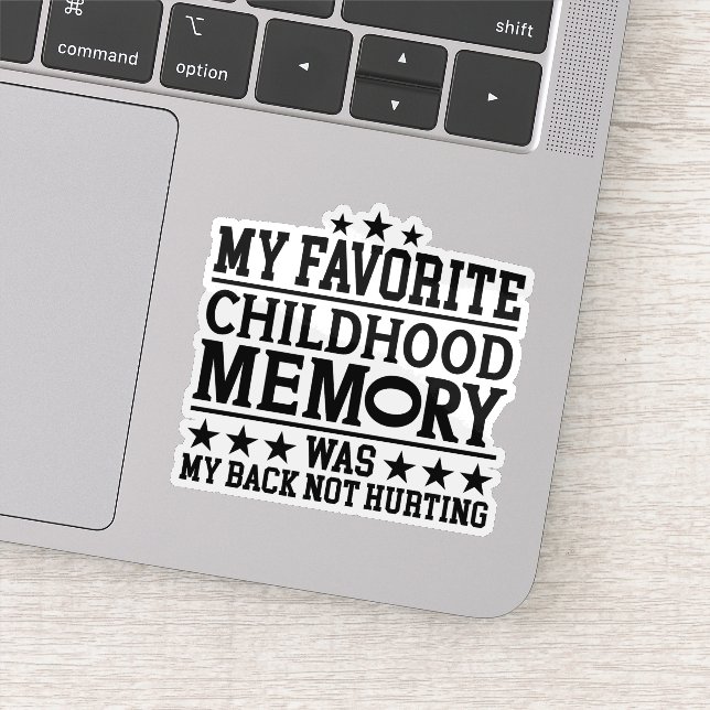 Adesivo Minha Memória de Infância Favorita Envelhecendo Gr (Detalhe)