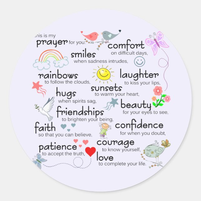 Adesivo Minha Oração Por Você (Frente)