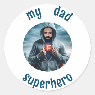 Adesivo Minha pai é super-herói