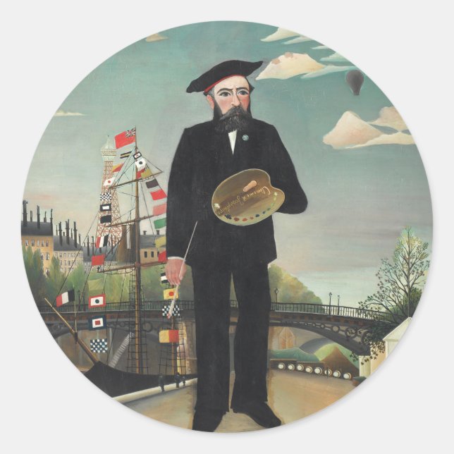 Adesivo Minha Paisagem de Retrato 1890, Henri Rousseau (Frente)