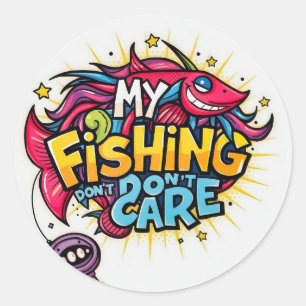Adesivo Minha pesca não se importa!