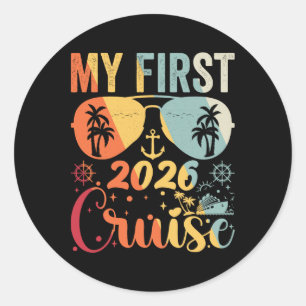 Adesivo Minha Primeira Cruzeiros 2026 Férias Família Corre