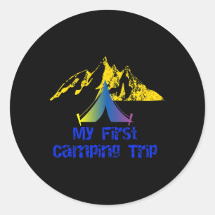 Adesivo Minha Primeira Viagem de Camping Aventura Acampame