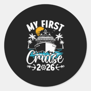 Adesivo Minha Primeira Viagem de Cruzeiro 2026 Férias Fami