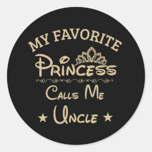 Adesivo Minha Princesa Favorita Me Chama De Tio