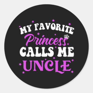 Adesivo Minha Princesa Favorita Me Chama De Tio