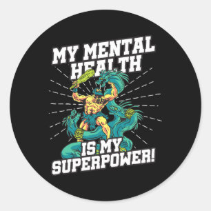 Adesivo Minha Saúde Mental É Minha Superpotência Sensibili