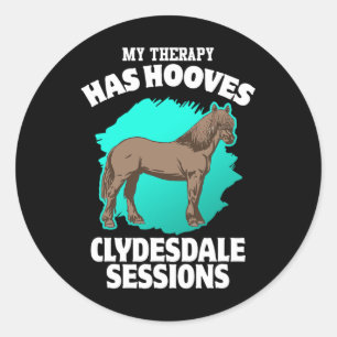 Adesivo Minha Terapia Tem Cascos Clydesdale Sessões Horseb