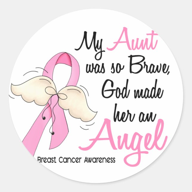 Adesivo Minha Tia É Um Cancer Anjo 2 (Frente)