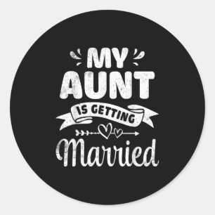 Adesivo Minha Tia Está Se Casando Casamento Casar Tio Sobr