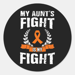 Adesivo Minha tia luta é minha luta contra a leucemia cons